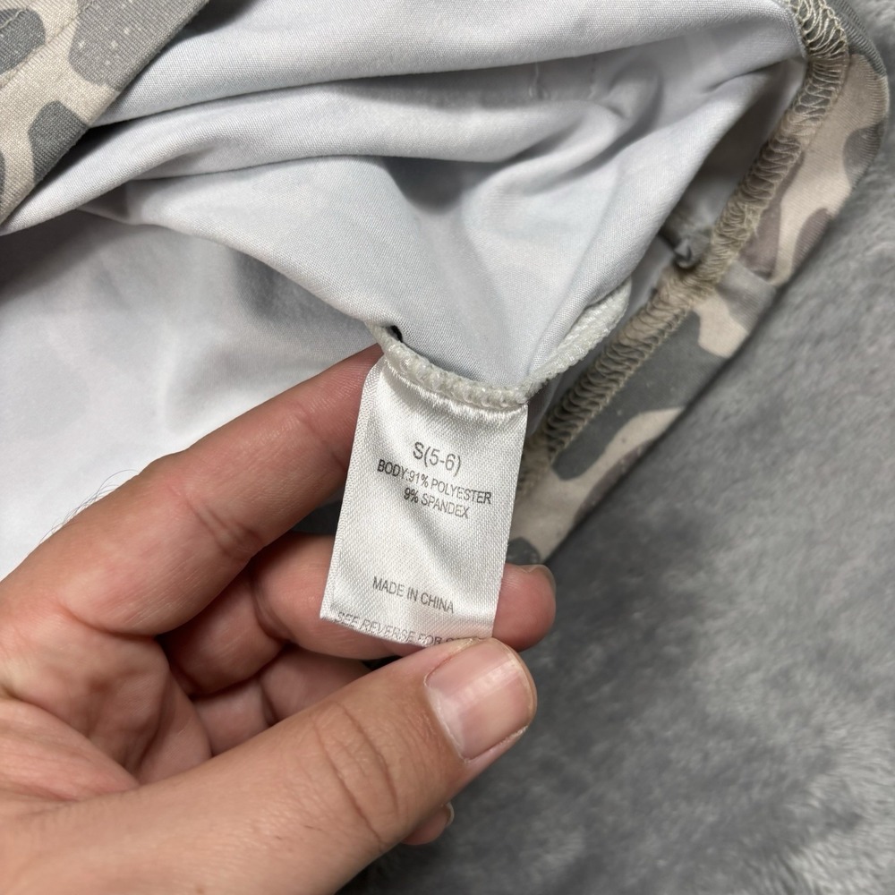 Burlebo Youth Performance Hoodie Small (5/6) White Camo - Picture 5 of 7